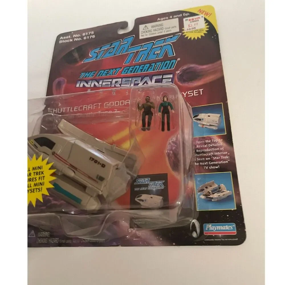 Star Trek Innerspace Series Shuttlecraft Goodard Mini Playset Playmates 90s Y2K